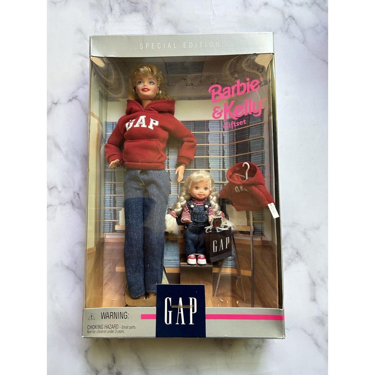 Vintage Mattel 1997 Special Edition Gap Barbie and Kelly Doll Gift Set