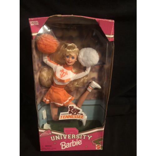 Tennessee University Barbie Special Edition Bend Move Mattel 1997 Box