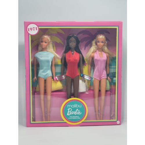 Malibu Gift Set W/ Barbie-christie PJ Mattel GTJ86 2020 Reproduction 1971