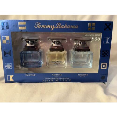 Tommy Bahama Maritime Coffret 3 Pc Gift Set Eau de Cologne For Men 0.5 Fl. Oz