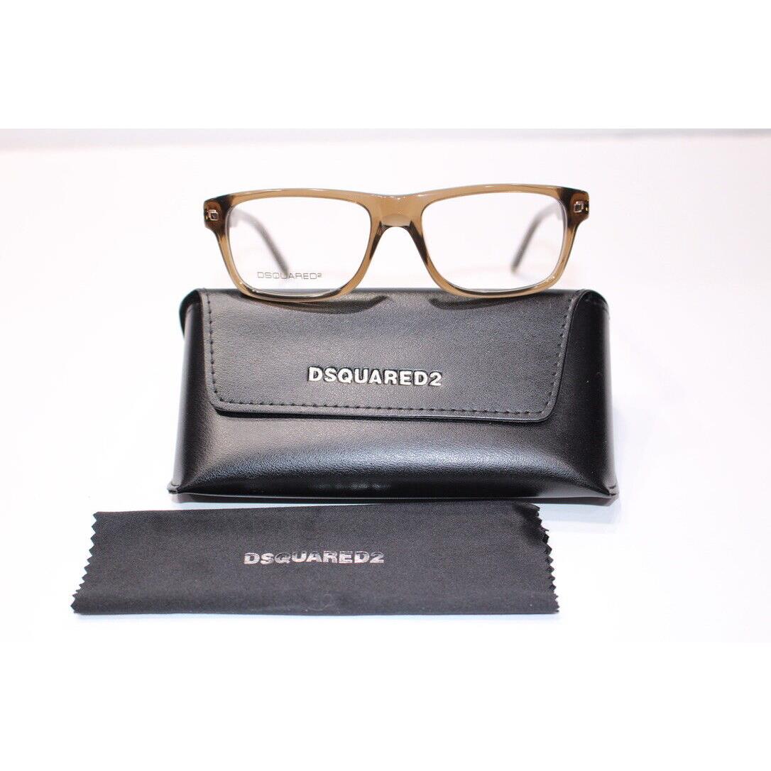 Dsquared2 DQ5103 093 Brown Rectangle 52-16-145mm Full Rim Unisex Eyeglasses