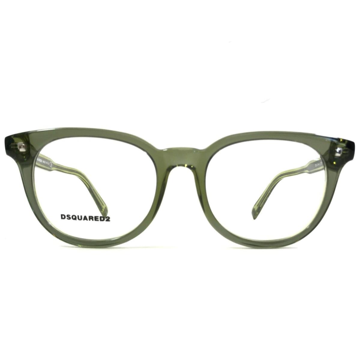 Dsquared2 Eyeglasses Frames DQ5144 098 Clear Green Round Full Rim 49-18-145