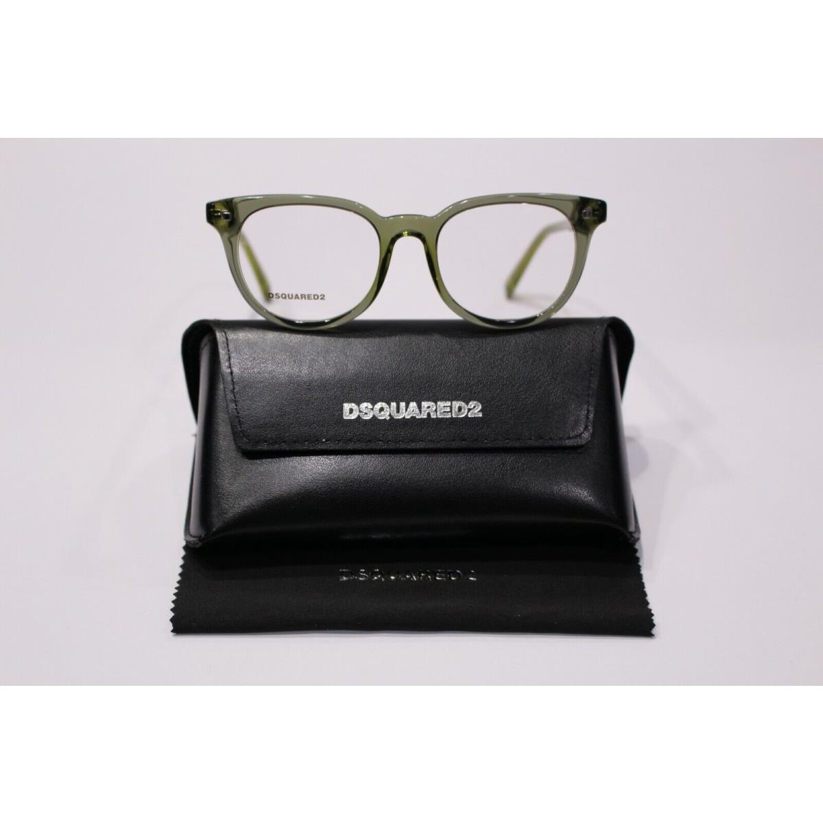 Dsquared2 DQ5144 098 Dark Green Round 49-18-145mm Full Rim Unisex Eyeglasses