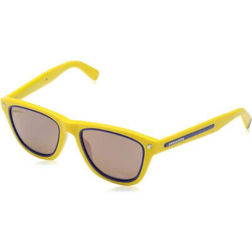 Dsquared2 DQ0169 39G Yellow Square Brown 51-19-145mm Non-polarized Sunglasses