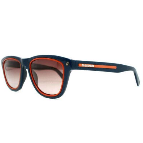 Dsquared2 DQ0169 90K Blue/orange Square Red Gradient 51-19-145 Unisex Sunglasses