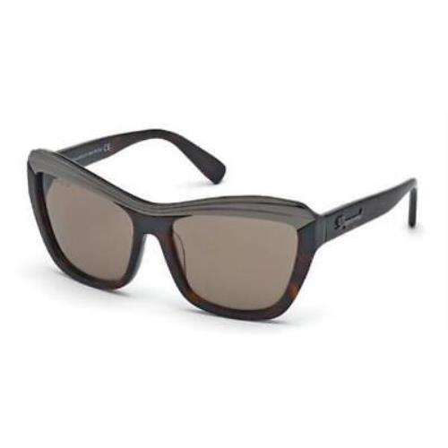 Dsquared2 DQ0133 52J Havana Cat Eye Brown 56-15-135mm Non-polarized Sunglasses