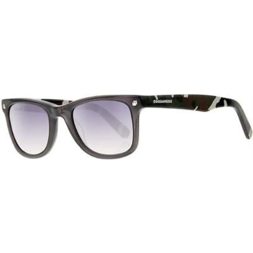 Dsquared2 DQ0171 20B Gray Square Gray Gradient 52-22-145mm Unisex Sunglasses