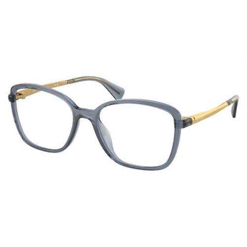 Ralph Lauren RA7156U Eyeglasses Shiny Transparent Blue/gold