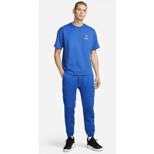 Nike Lil` Penny Premium Basketball Pants Blue DA6755-480 Men`s Size Large