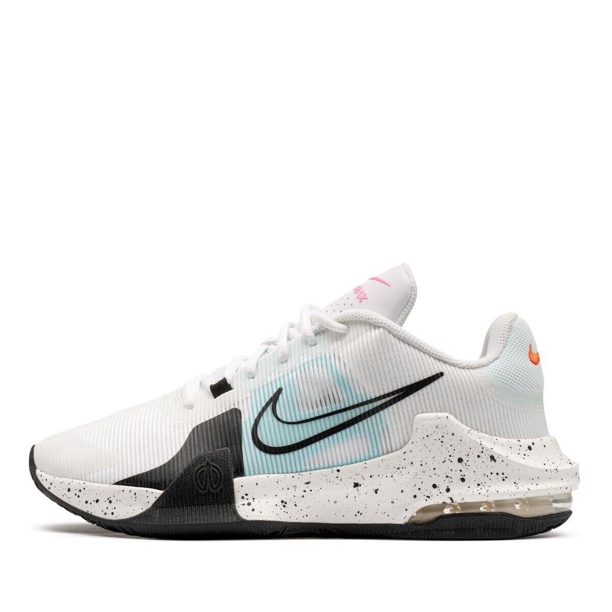 Nike Air Max Impact 4 Basketball Shoes White/black/sail-copa DM1124-101 Mens 13 - White