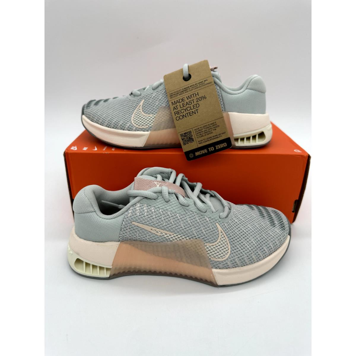 Nike Metcon 9 Women`s Size 11.5 Mens 10 Light Silver Training Shoes DZ2537 002 - Grey