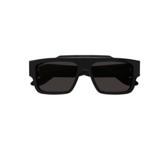 Gucci GG1460S 001 Black/grey Square Men`s Sunglasses