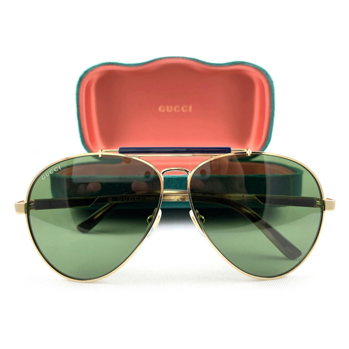 Gucci Sunglasses GG1287S Gold Havana Green 003