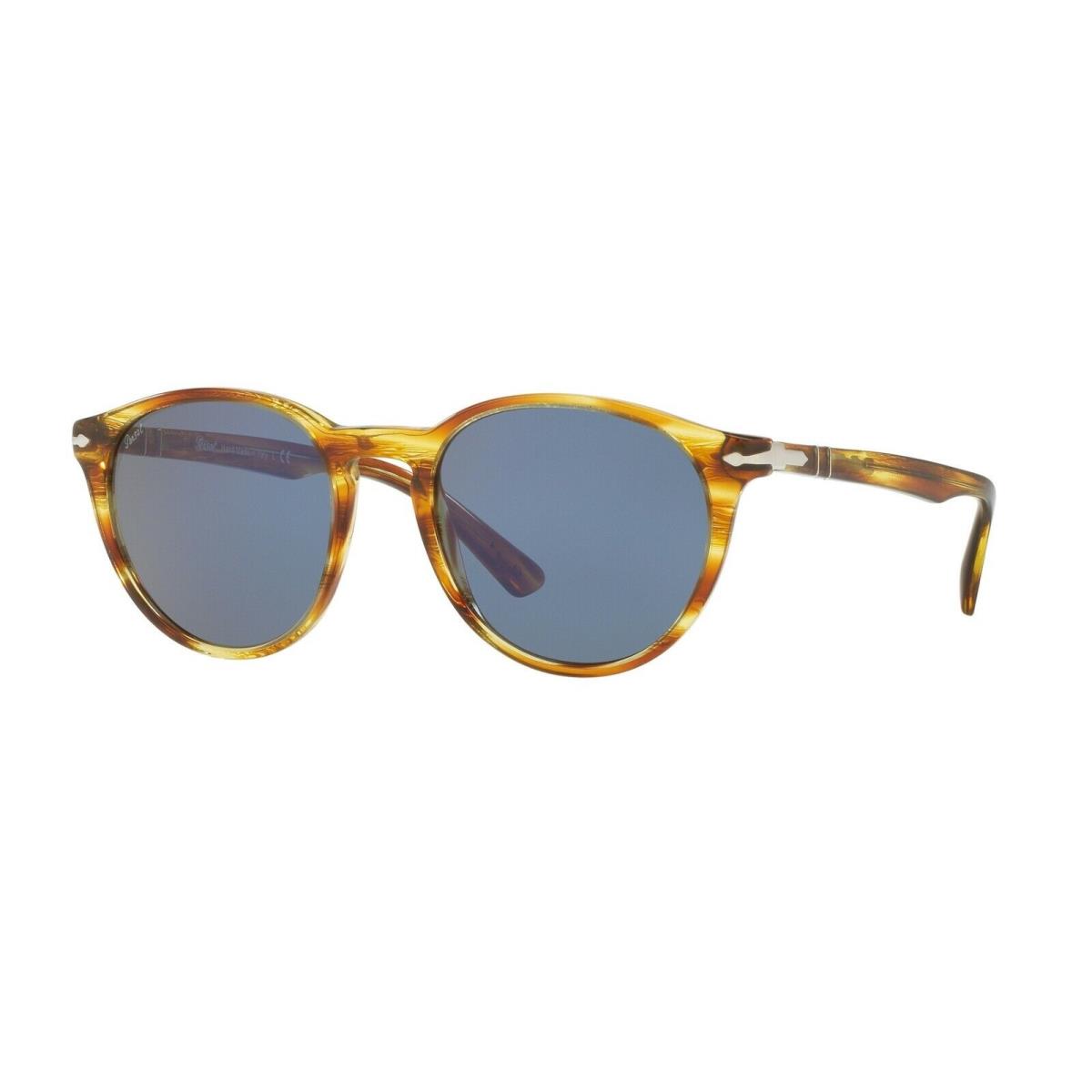 Persol Galleria `900 PO 3152S Striped Brown Yellow/crystal Blue Sunglasses