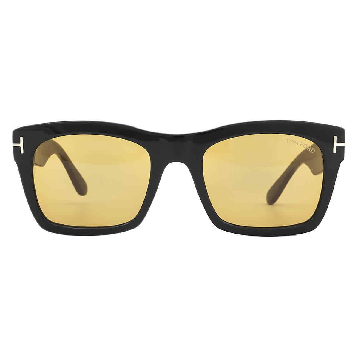 Tom Ford Nico Amber Square Men`s Sunglasses FT1062 01E 56 FT1062 01E 56