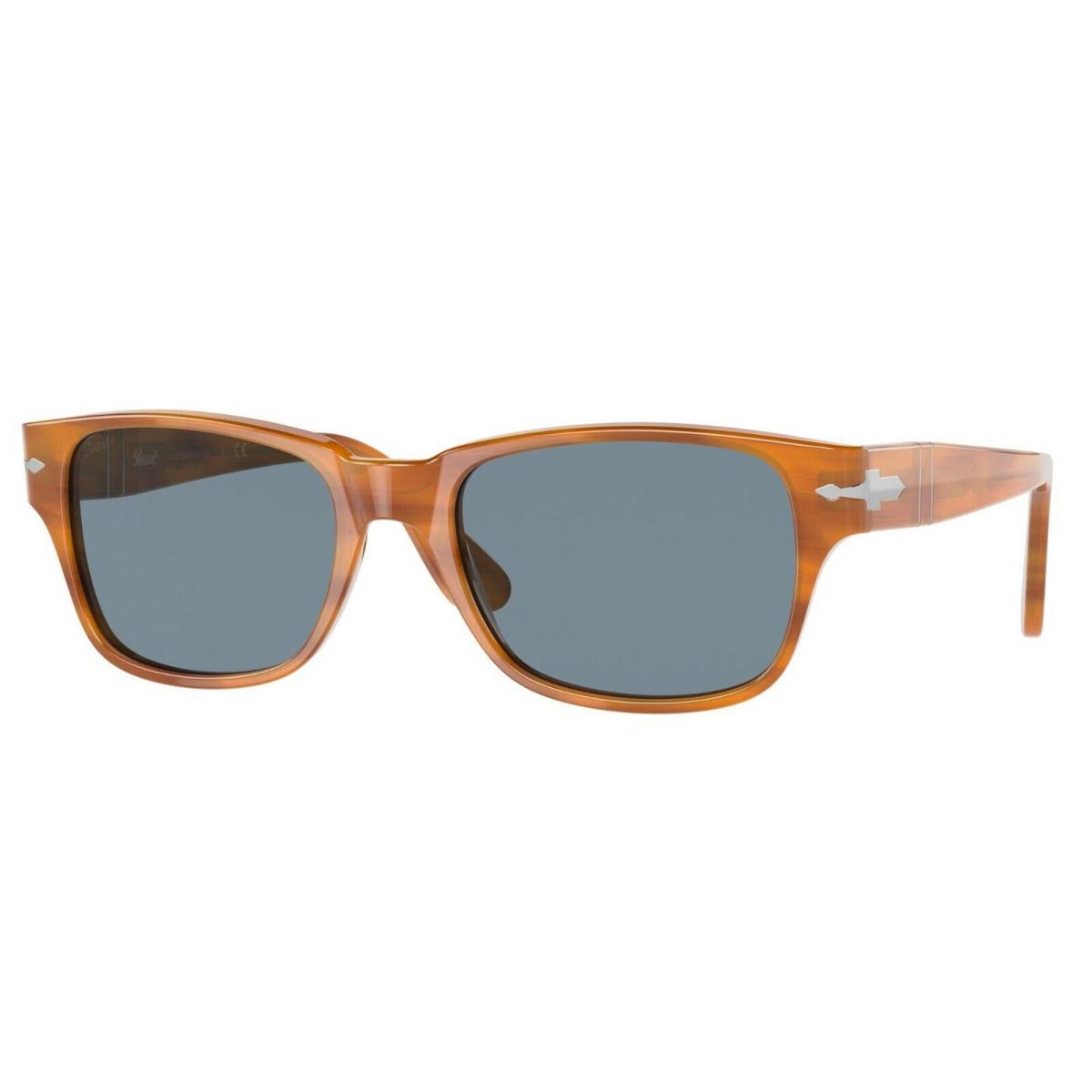 Persol PO 3288S Striped Brown/light Blue 960/56 Sunglasses