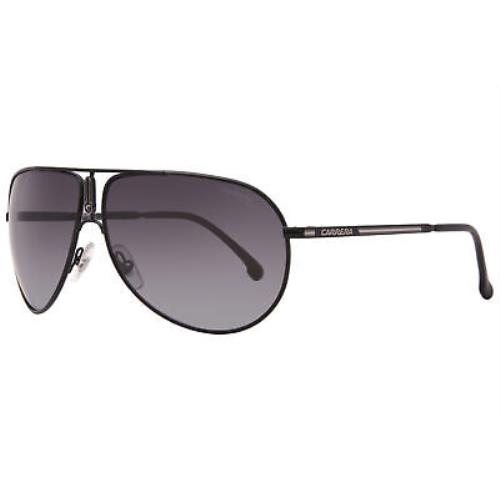 Carrera Gipsy/s 807/WJ Sunglasses Men`s Black Pilot 64mm - Frame: Black, Lens: Black