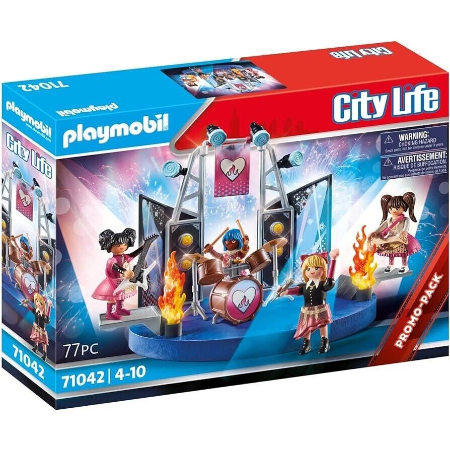 Playmobil 71042 City Life Music Band Mib/new