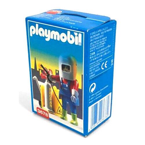 Playmobil 3678 Propane Gas Welder Figure Torch Car Mechanic Toy Set