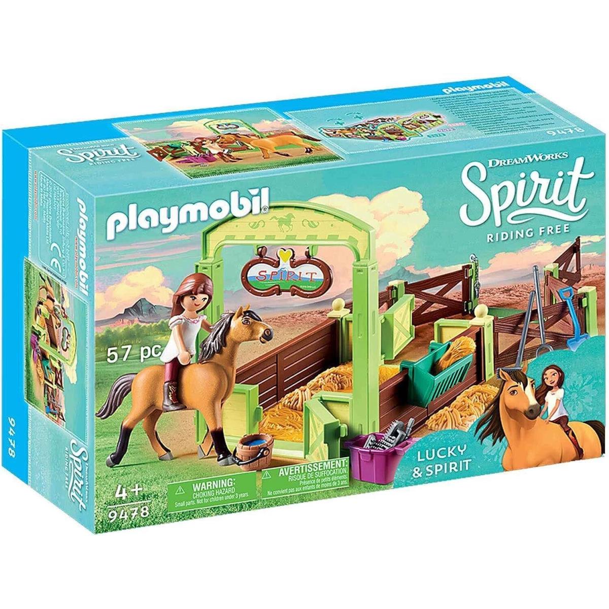 Playmobil Spirit Riding Free Lucky Spirit with Horse Stall Playset Multicolor