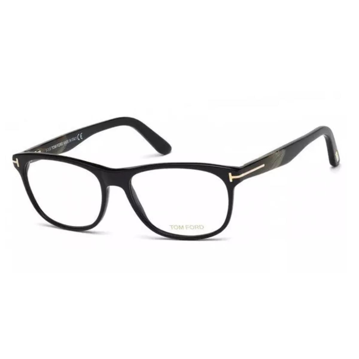 Tom Ford Eyeglasses TF 5431 001 53-16 145 Black Horn Frames /spring Hinges