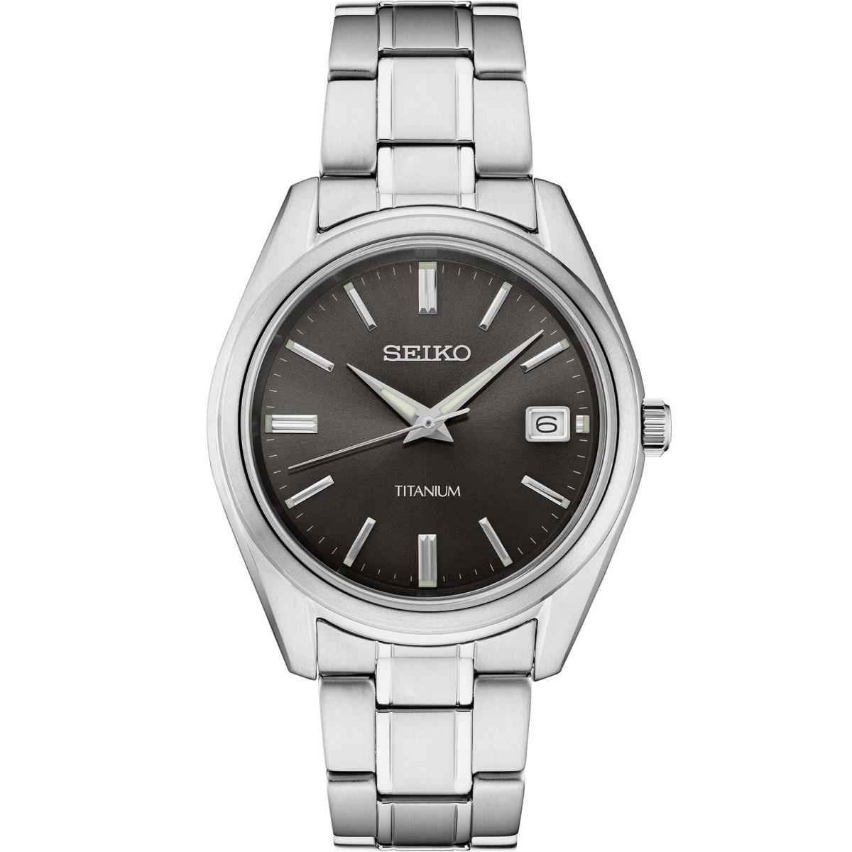 Seiko Men Essentials Black Dial with Sunray Finish Watch SUR375P1