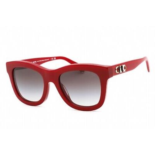 Michael Kors MK2193U 39398G Sunglasses Red Frame Brown Smoke Gradient Lens 52mm
