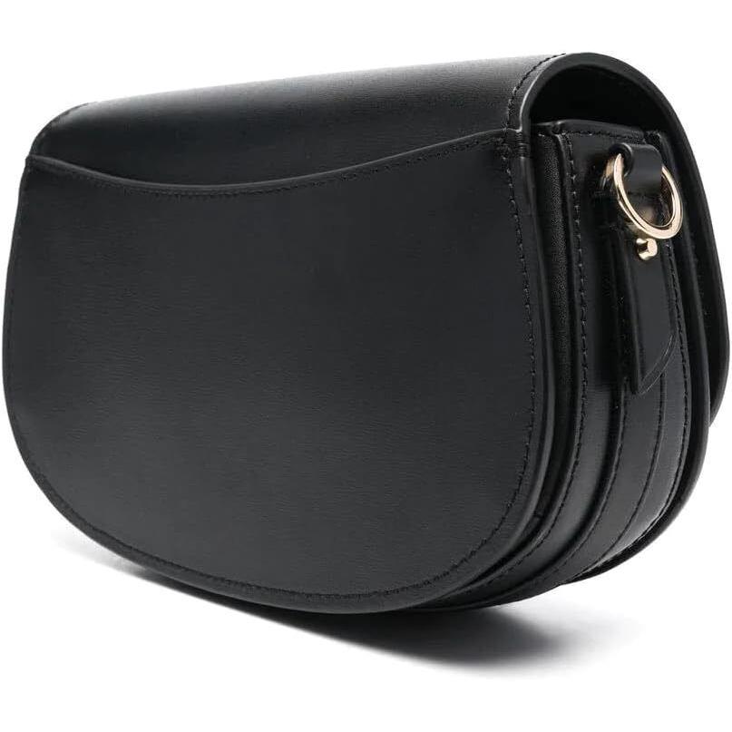 Michael Kors Women Crossbody Messenger Bag Mila-md Ew Sling Logo Leather Black