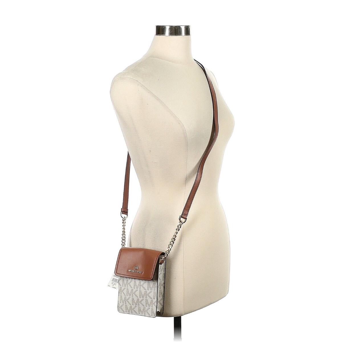 Michael Kors Jet Set Charm Vanilla Luggage Small Phone Crossbody Bag