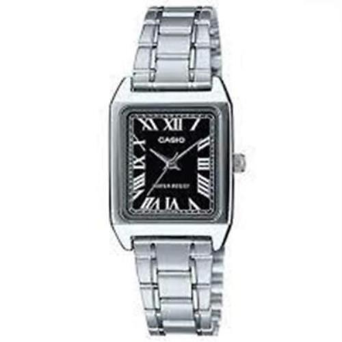 Women`s General Silver Stainless Steel Day Analog Casio Watch LTP-V007D-1BUDF