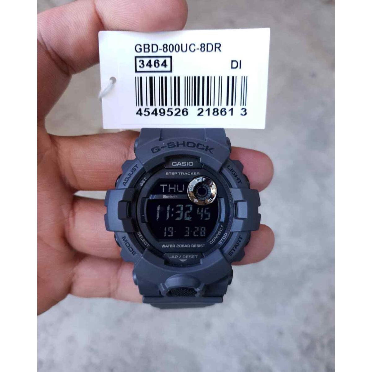 Casio G-shock GBD800UC-8 G-squad Bluetooth Grey Resin Watch