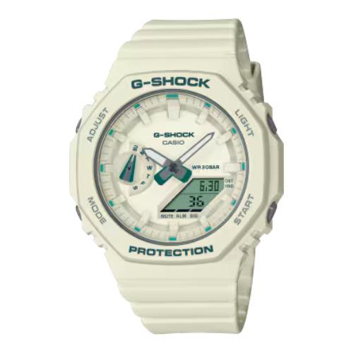 Casio G-shock GMAS2100GA-7A One Tone Series Analog Digital Watch White