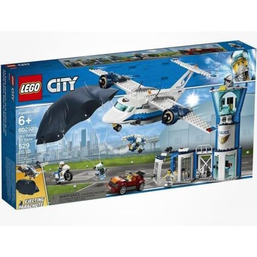 60210 Sky Police Air Base Airplane Lego Legos City Town Set Headquarters hq
