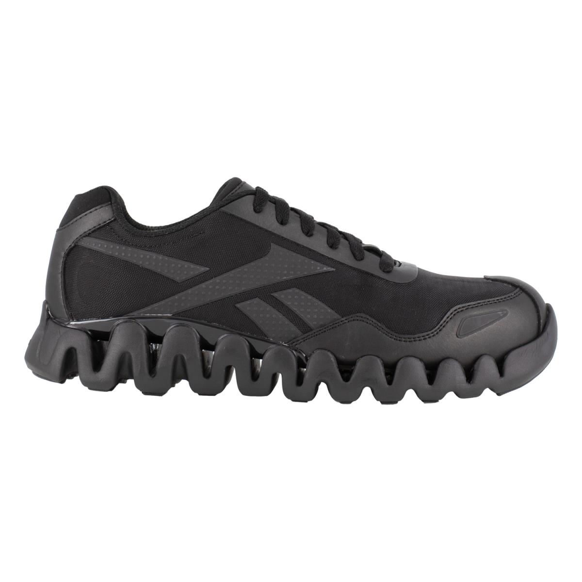 Reebok Womens Black Mesh Work Shoes Zig Pulse Athletic CT W