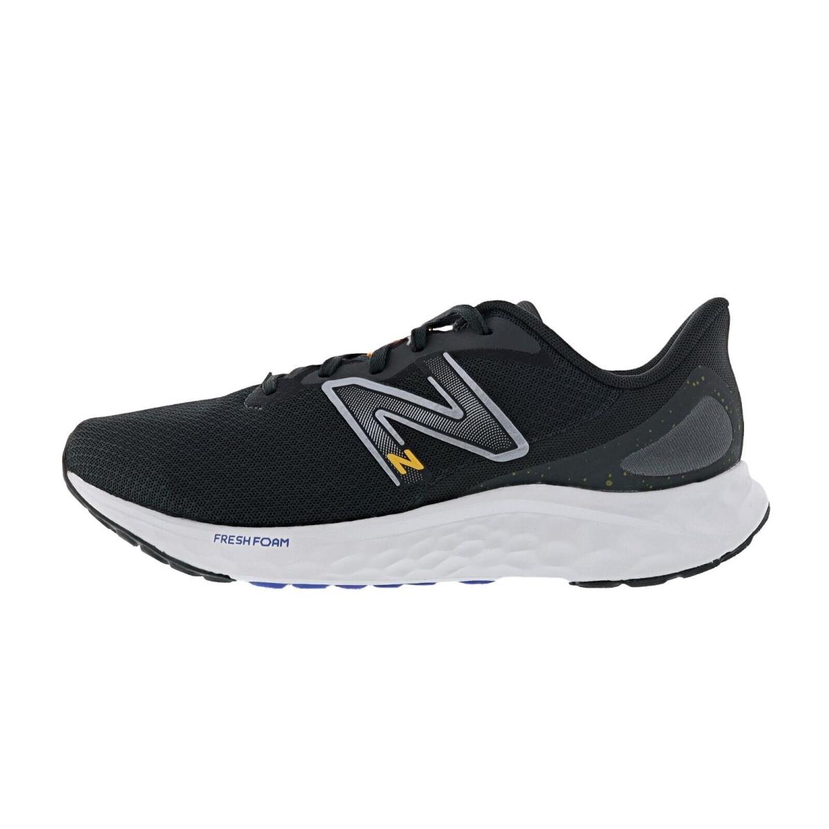 New Balance Men Fresh Foam Arishi v4 MARISCP4 4E Width Lightweight Running Shoes BLACKTOP / HOT MARIGOLD