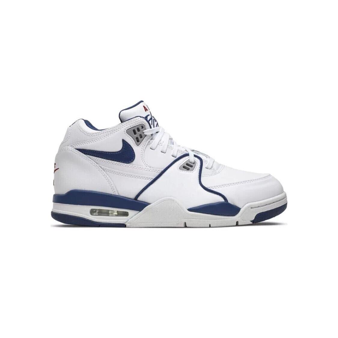 Nike Air Flight 89 Mens Basketball Shoes Box NO Lid CN5668 101 - WHITE/DARK ROYAL BLUE
