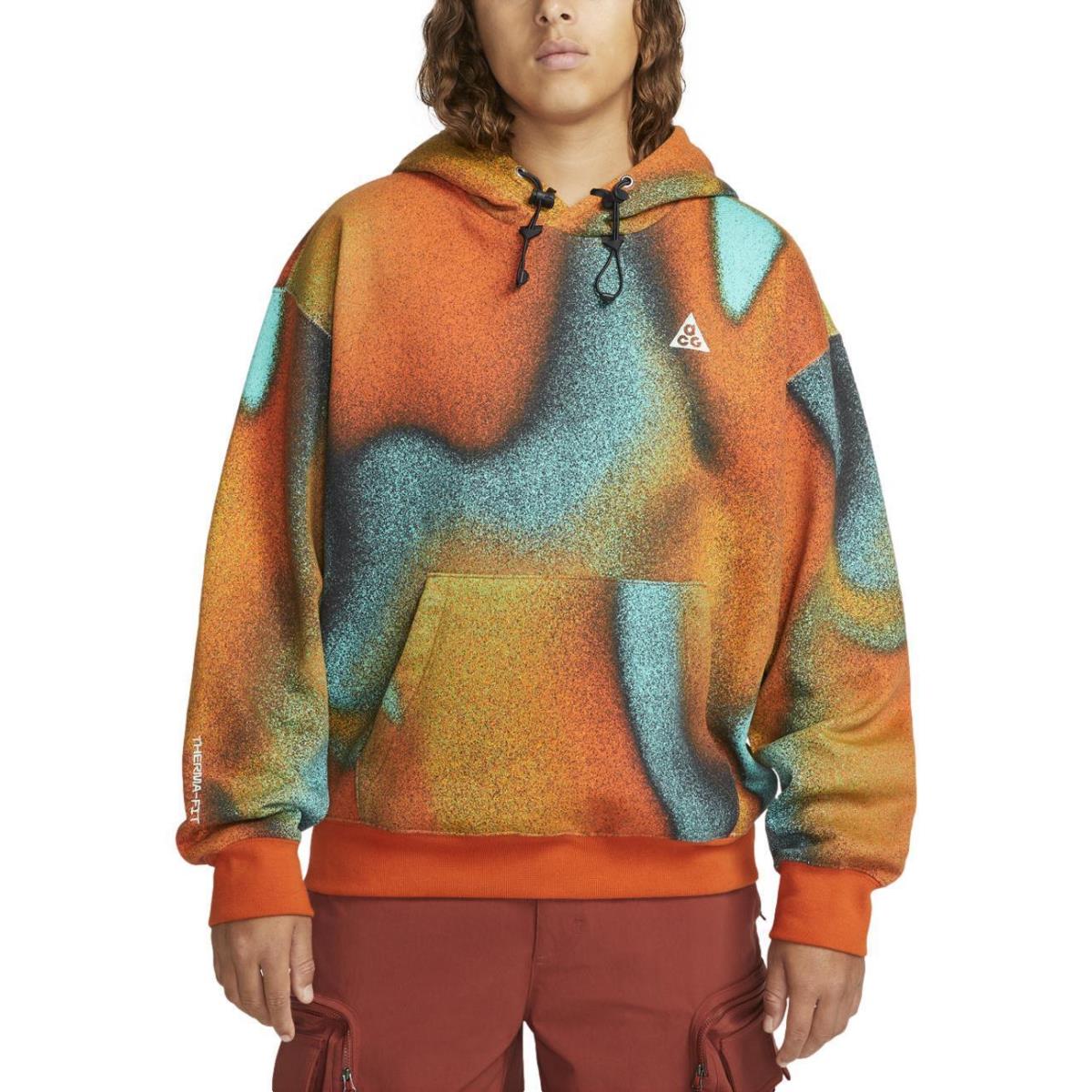 Nike Acg Therma-fit Tuff Fleece Graphic Pullover Hoodie Multicolor DQ5789-891