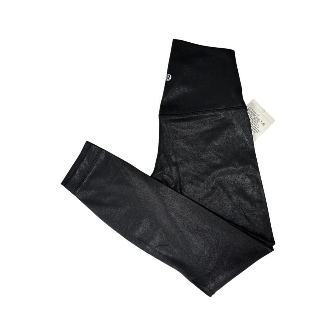 Lululemon Align High-rise Pant 28 Shine Radiate Foil Print Black Size 4