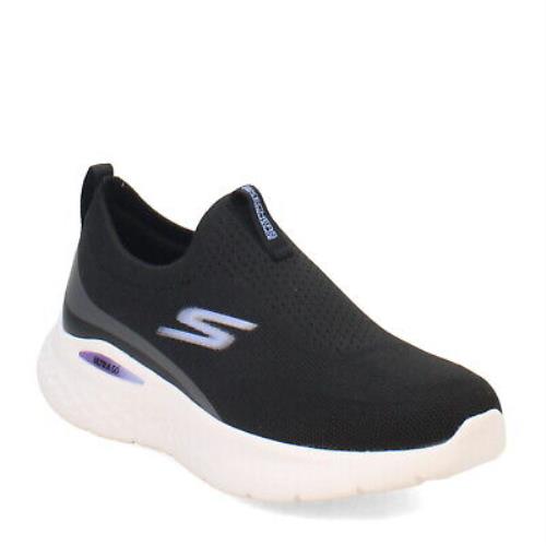 Women`s Skechers GO Run Lite Running Shoe 129440-BKLV Black Synthetic