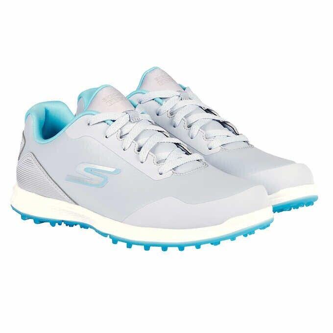 Skechers Women`s GO Golf Pivot Golf Shoe Gray/blue Size 10 - Gray (Blue Accents)