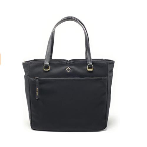 Kate Spade Jae Navy Blue Nylon Medium Satchel Tote Bag Shoulder Bag Handbag - Exterior: navy blue
