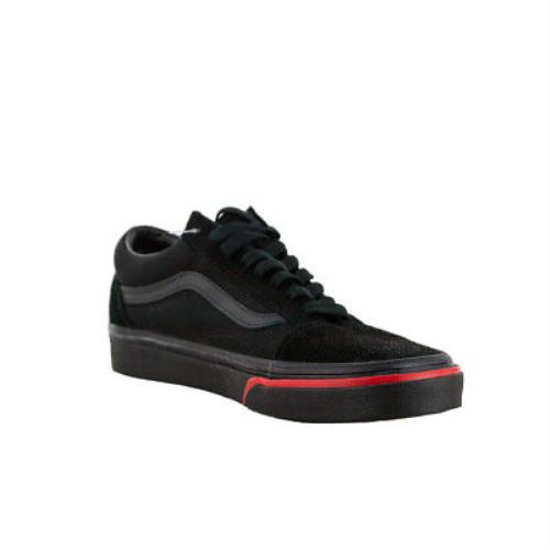 Vans Old Skool Flame Wall Sneakers Black/black Skate Shoes - Black/Black