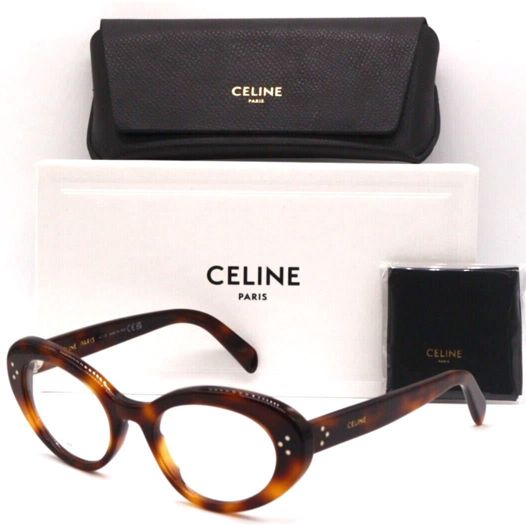 Celine Paris CL 50113I 053 Havana Gold Frames Eyeglasses 52-20
