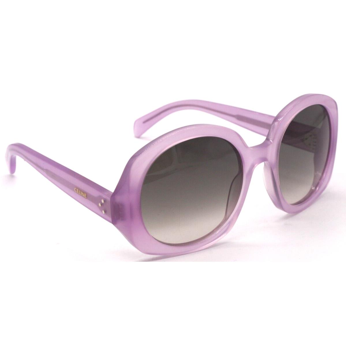 Celine CL40242I 78F Transparent Matte Purple/grey Gradient Lens Sunglasses 53-20