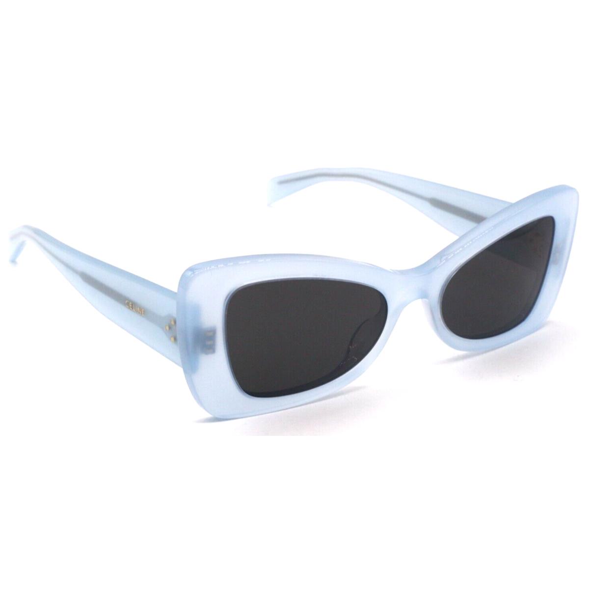 Celine CL 40236I 84A Light Transparent Matte Blue Sunglasses 54-19
