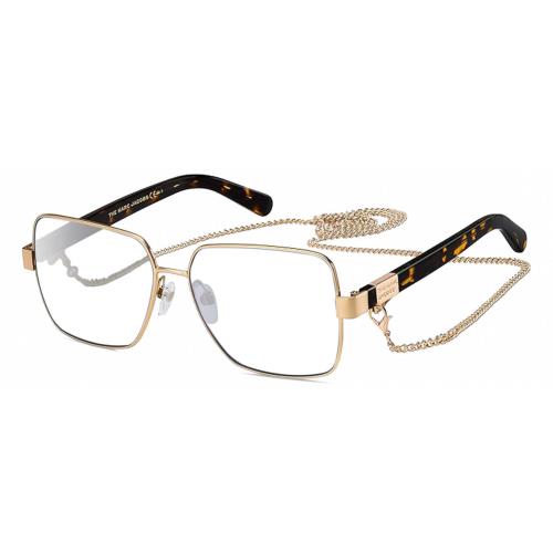 Marc Jacobs MARC495S Designer Reading Glasses Gold Copper Tortoise Havana Hexago