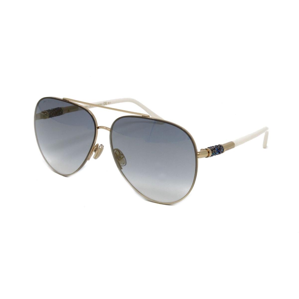 Jimmy Choo Sunglasses Women`s Aviator Gray/s Y3R Gold Ivory 63mm