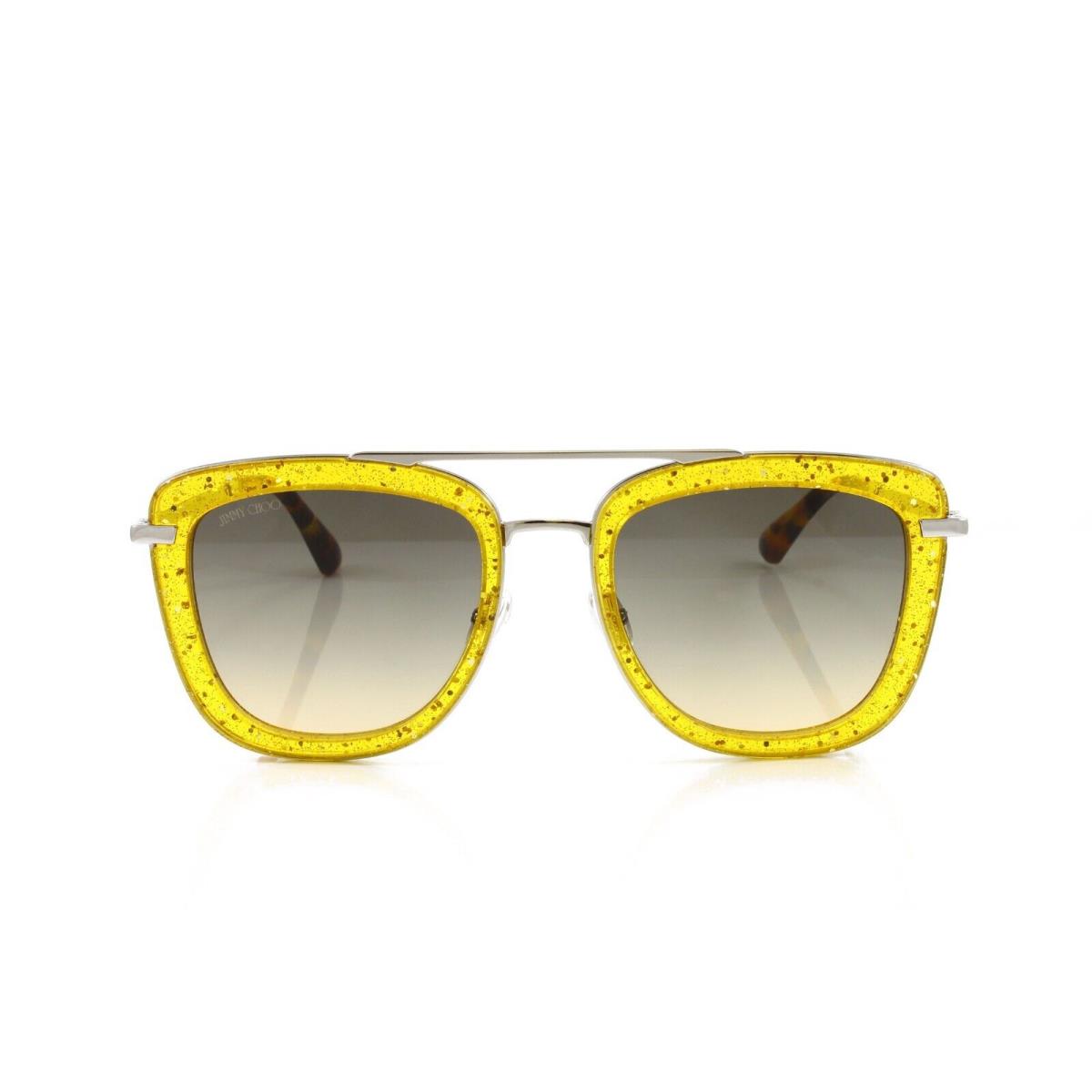 Jimmy Choo Sunglasses Women`s Square Glossy/s 40G Yellow 53mm