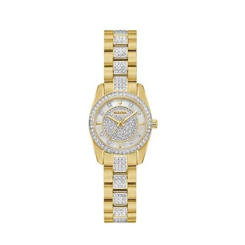 Bulova Ladies Dress Classic Crystal Watch-98L307