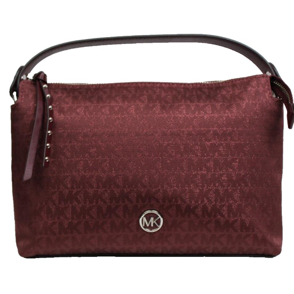 Kors Shailene Shoulder Bag Merlot Silver